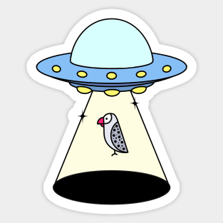 Alien Abduction Sticker